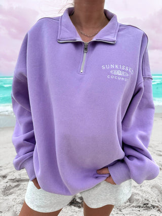 Purple “Sunkissed” Quarter-Zip