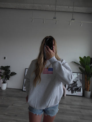 American Flag Crewneck