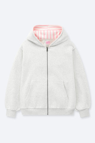 Happy Camp3r Cotton Candy Stripes Zip Up Hoodie