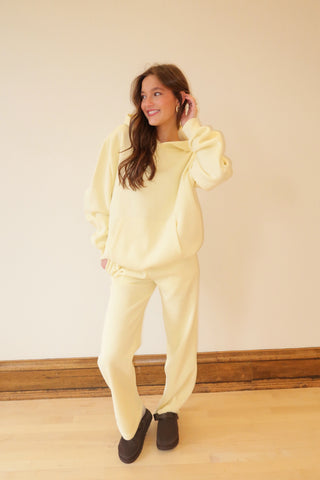 Pale Yellow Staple Oversized Hoodie