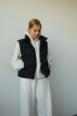 Black Puffer Vest