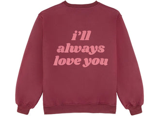 Happy Camp3r “I’ll Always Love You” Puff Crewneck