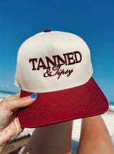 Load image into Gallery viewer, “Tanned &amp; Tipsy” Trucker Hat
