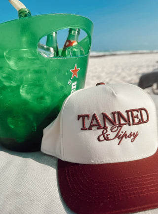 “Tanned & Tipsy” Trucker Hat