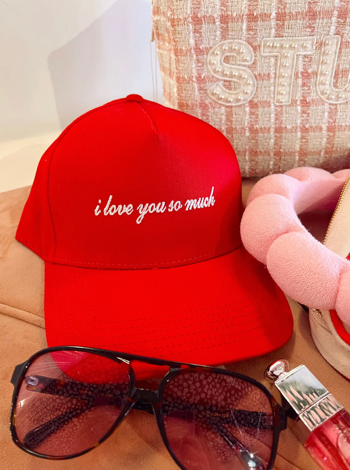 “I Love You So Much” Red Trucker Hat
