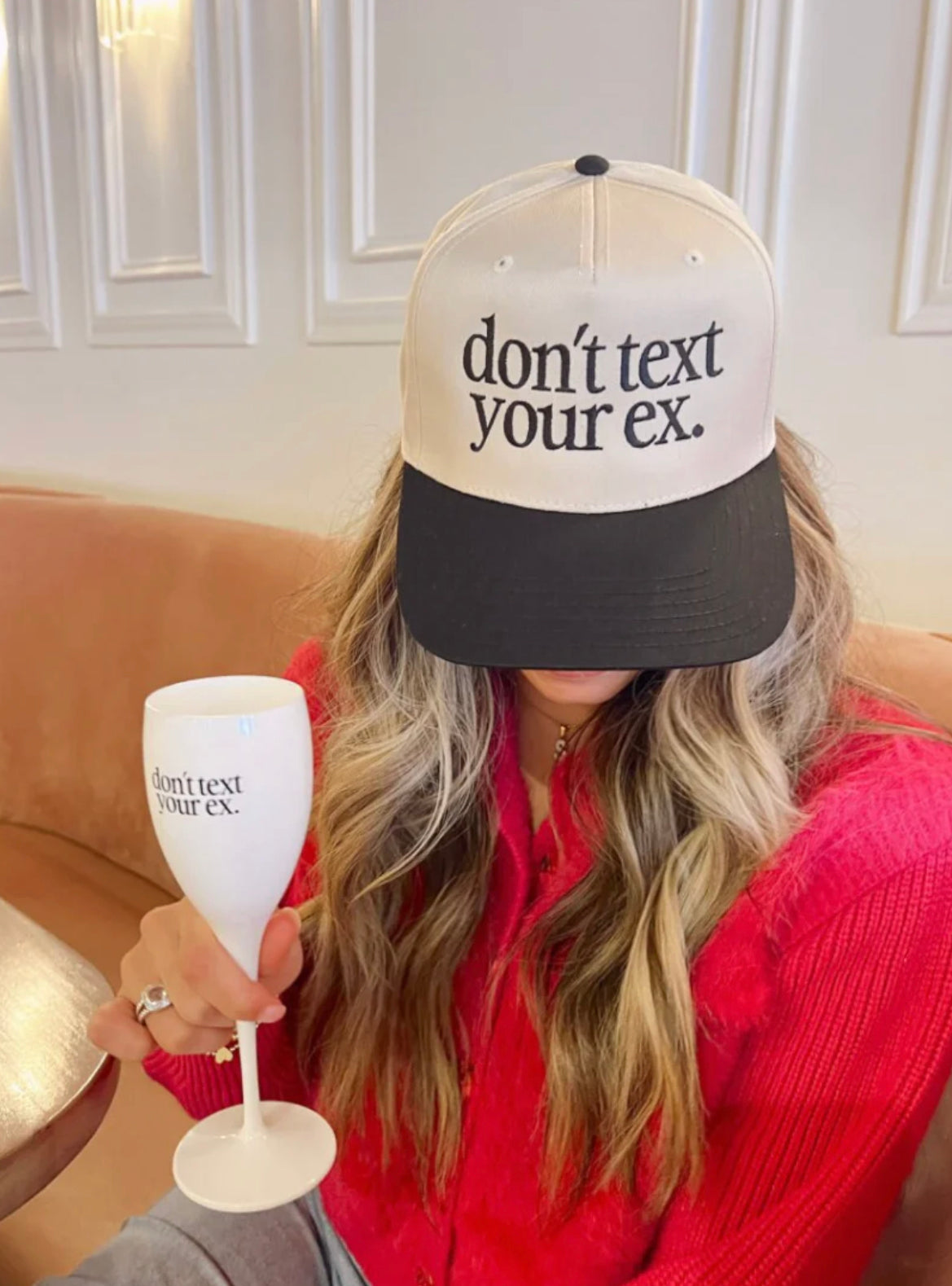 “Don’t text your ex.” Trucker Hat