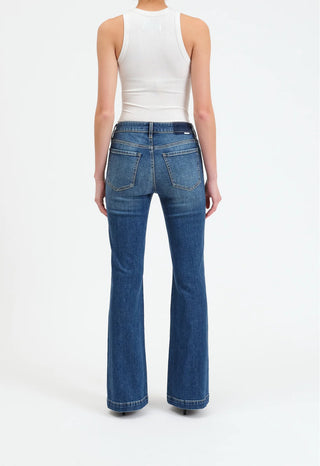 DAZE The Heartbreaker Mid Rise Flare Influencer Jeans