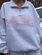 Load image into Gallery viewer, “Sunkissed” Heather White Quarter-Zip
