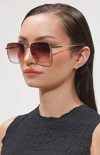 Otra Rita Gold/Brown To Pink Fade Sunglasses