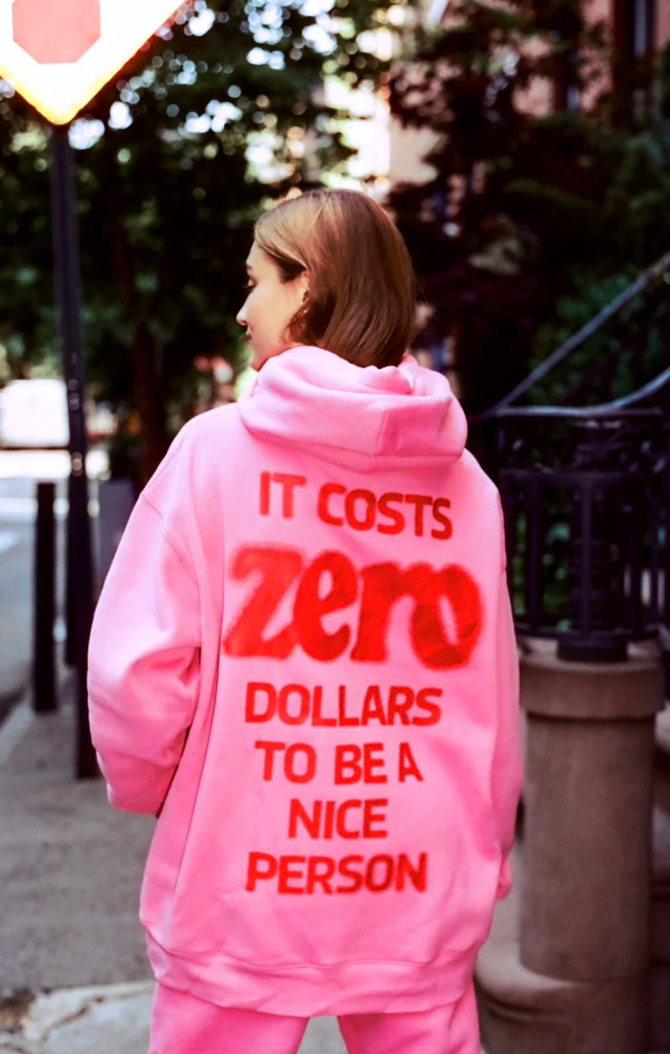 The Mayfair Group Pink “Zero Dollars” Hoodie