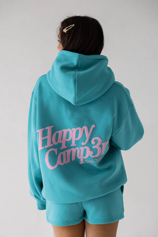 Happy Camp3r Puff Series Core Hoodie - Candy Teal