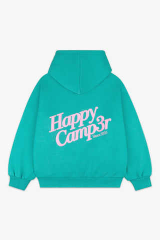 Happy Camp3r Puff Series Core Hoodie - Candy Teal