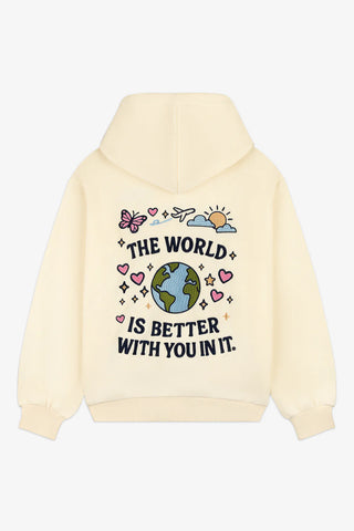 Happy Camp3r The World Is Better Zip Up Hoodie