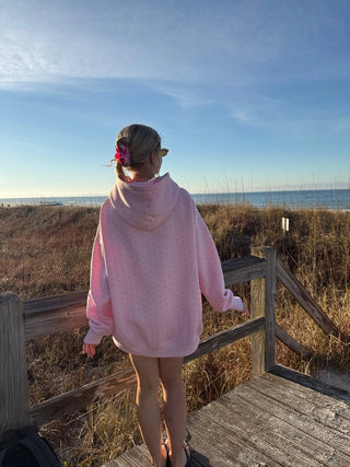Light Pink Polka Dot Hoodie