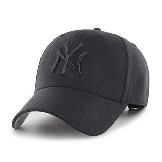 Black on Black New York Yankees 47’ Brand Baseball Hat - MVP Adjustable
