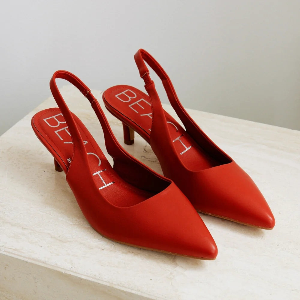 Red Grazia Slingback Heel