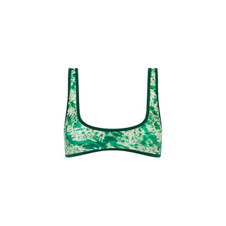 Kulani Kinis Bind Slim Scoop Bikini Top - Emerald Tides