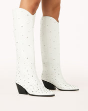 Load image into Gallery viewer, Billini Zoelle White Studded Cowgirl Boots
