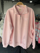 Load image into Gallery viewer, Light Pink Quarter-Zip Sweatshirt
