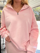 Load image into Gallery viewer, Light Pink Quarter-Zip Sweatshirt
