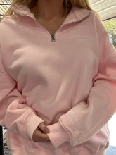 Load image into Gallery viewer, Light Pink Quarter-Zip Sweatshirt
