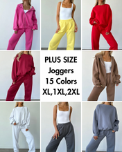 Load image into Gallery viewer, Plus Size Staple Joggers
