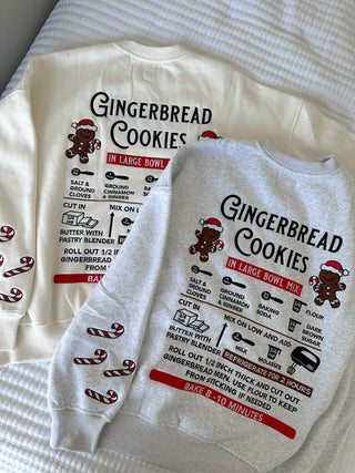 Ivory Gingerbread Recipe Embroider Crewneck