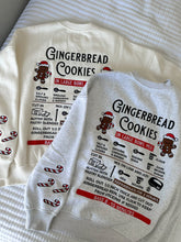 Load image into Gallery viewer, Ivory Gingerbread Recipe Embroider Crewneck
