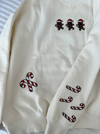 Ivory Gingerbread Recipe Embroider Crewneck