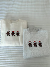 Load image into Gallery viewer, Ivory Gingerbread Recipe Embroider Crewneck
