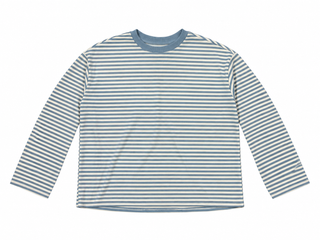 Dusty Blue Striped Long Sleeve