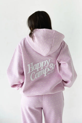 Happy Camp3r Lavender Bloom Zip Up Hoodie