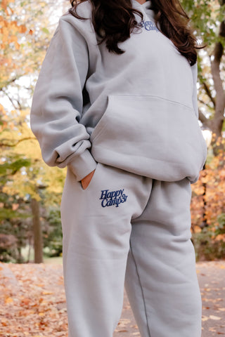 Happy Camp3r Snowflake Blue Puff Series Sweatpants