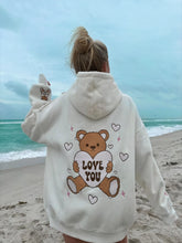 Load image into Gallery viewer, Teddy Bear Embroider Hoodie
