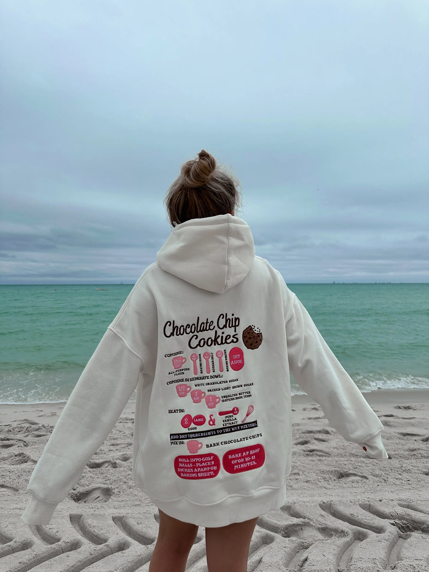 Ivory Chocolate Chip Cookie Recipe Embroider Hoodie