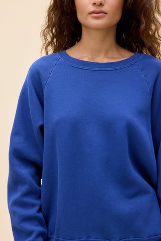 Daydreamer Solid Vintage Raglan Sweatshirt - Blue Quartz