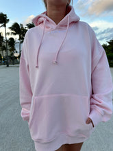 Load image into Gallery viewer, “Do What Makes You Happy” Light Pink Embroider Hoodie
