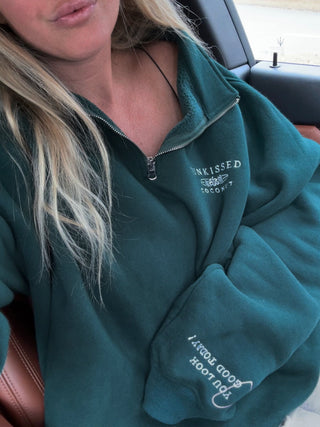 Winter Green Quarter-Zip Sweatshirt