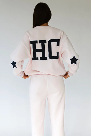 Happy Camp3r Go HC Pink Crewneck