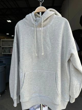 “Do What Makes You Happy” Heather Grey Embroider Hoodie