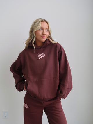 Happy Camp3r Puff Series Hoodie - Espresso