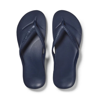 Navy Arch Support Flip Flops - Archies