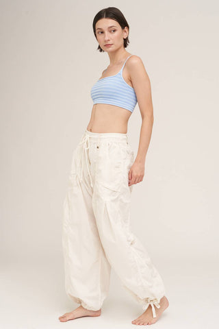 Striped Bralette: Serene Blue