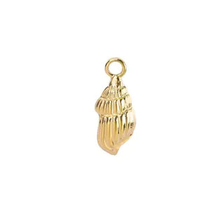 Gold Conch Shell Charm