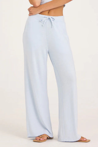 Bayside Blue Hacci Wide Leg Pant