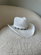 Load image into Gallery viewer, White Cowgirl Hat With Jewels
