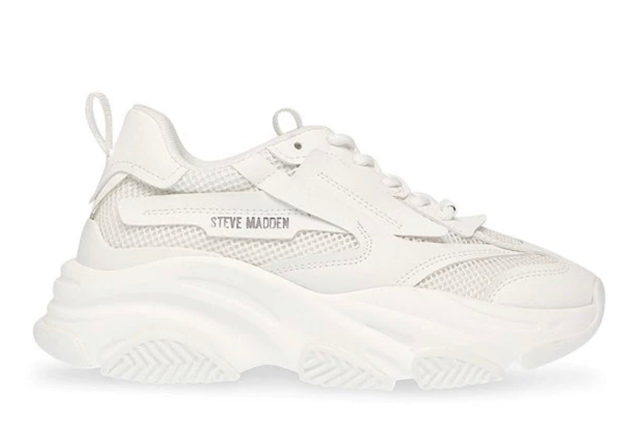 Steve Madden Possession White Sneakers