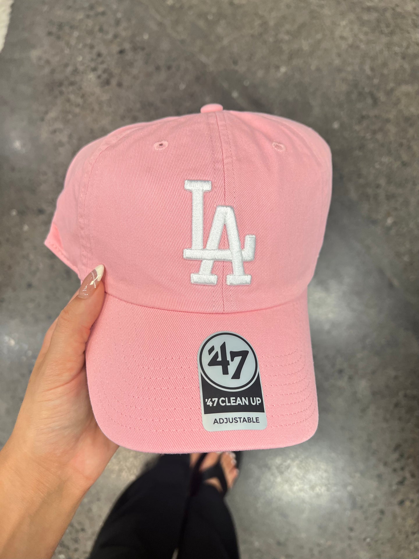 Light Pink and White Los Angelos Dodgers 47’ Brand Hat
