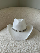 Load image into Gallery viewer, White Cowgirl Hat With Jewels

