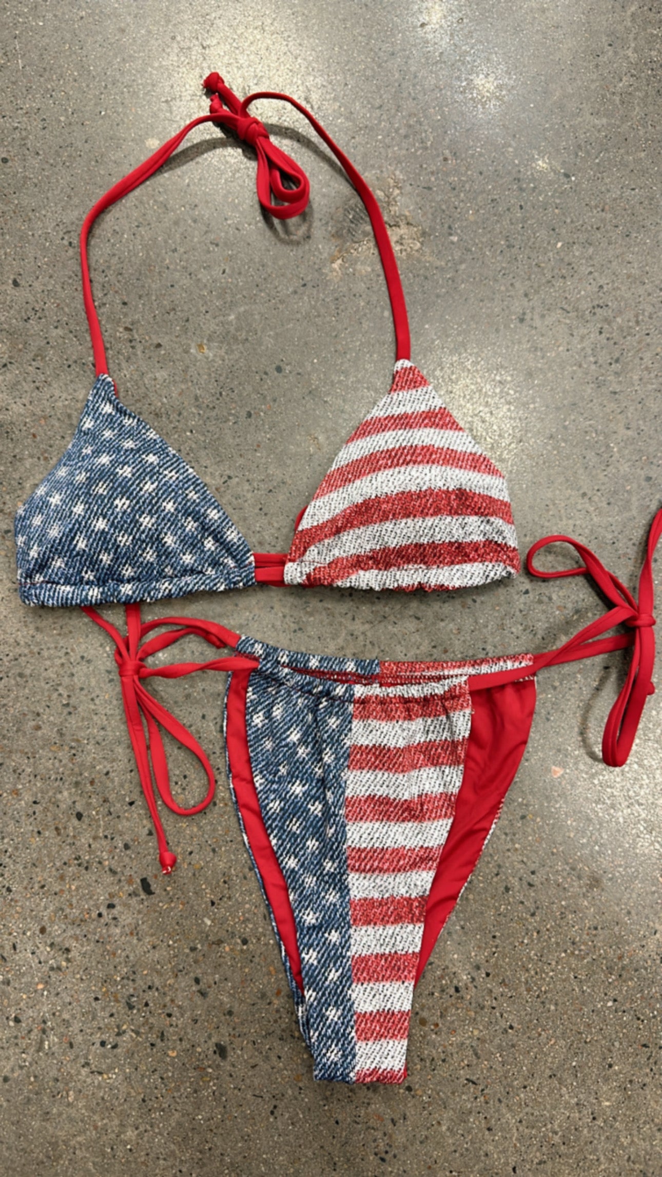 American Flag Bikini Bottoms